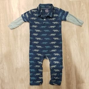 Kickee peacock sabertooth footie